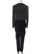 Givenchy Wool Plunge Neckline Jumpsuit