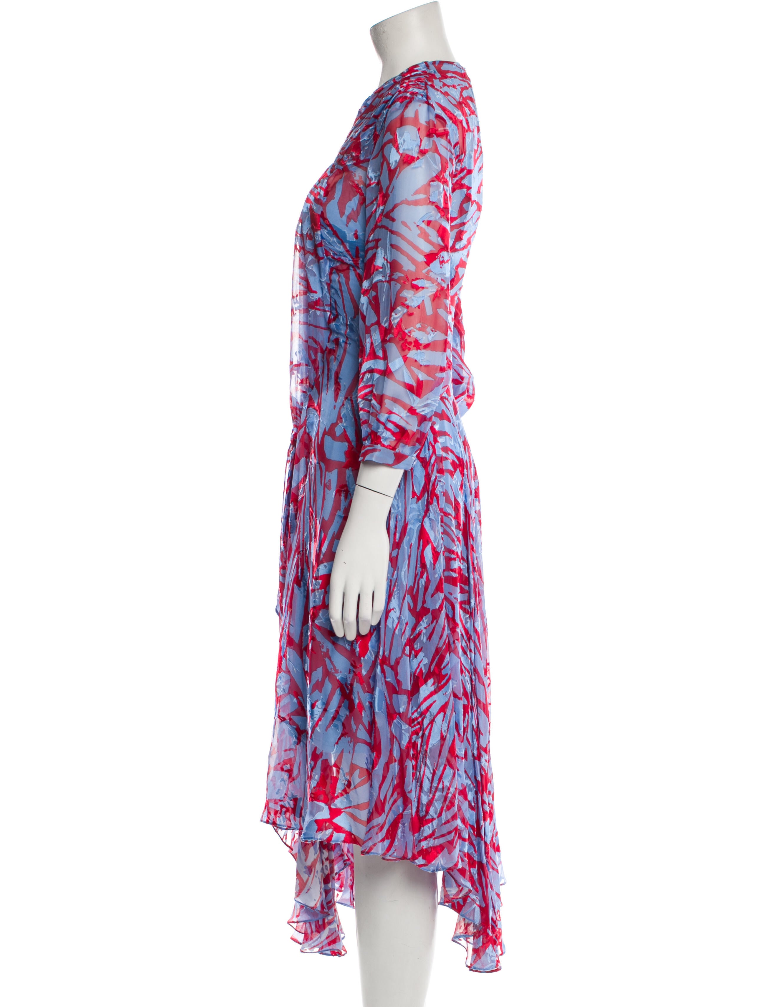 Givenchy Floral Print Midi Length Dress w/ Tags