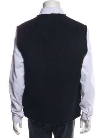 Givenchy Wool Plaid Print Vest