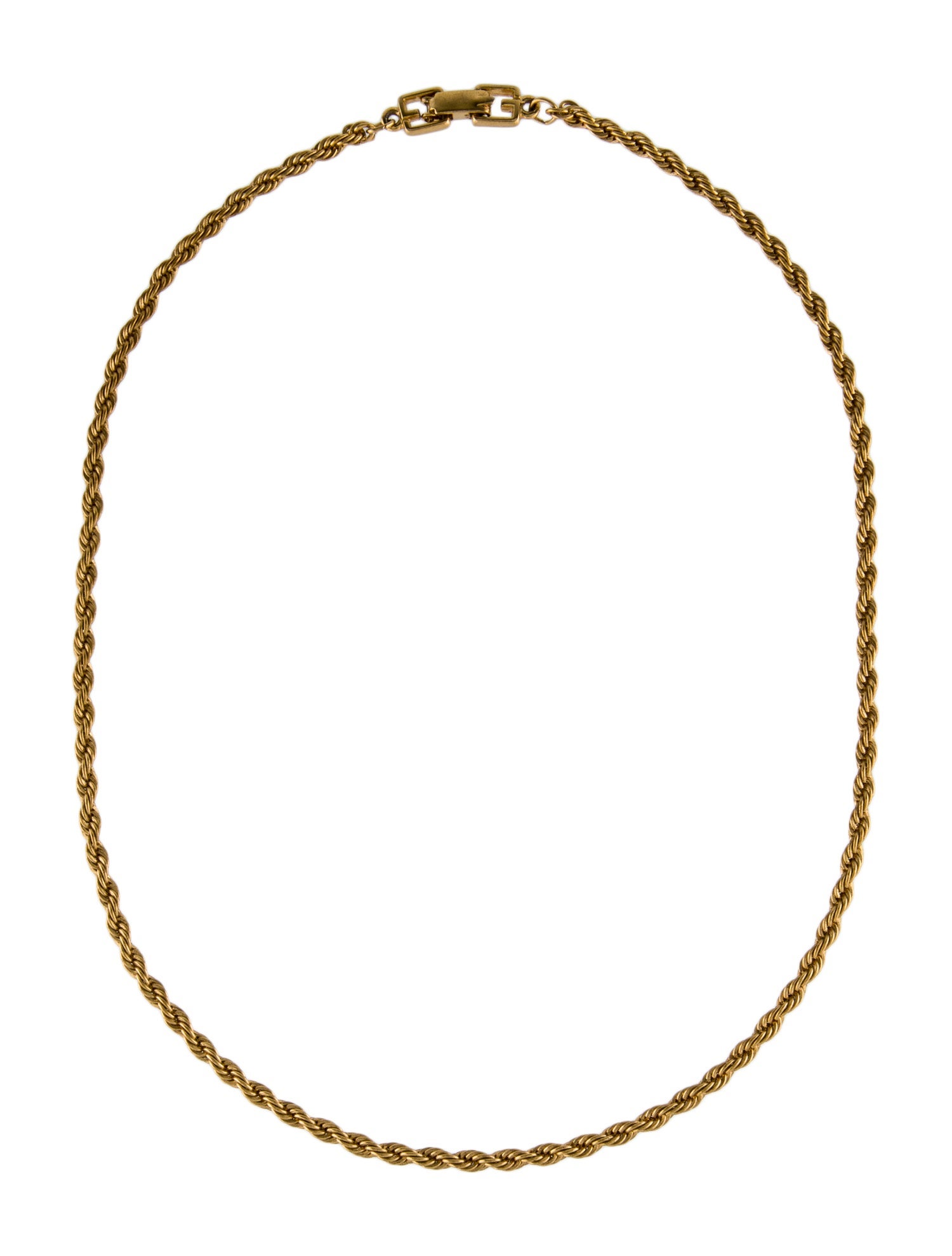 Givenchy Vintage Rope Chain Necklace