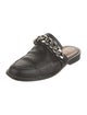 Givenchy Leather Chain-Link Accents Mules