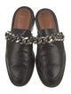 Givenchy Leather Chain-Link Accents Mules