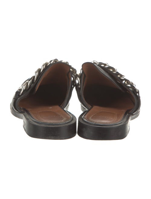 Givenchy Leather Chain-Link Accents Mules