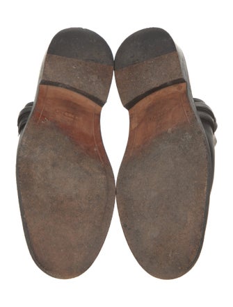 Givenchy Leather Chain-Link Accents Mules