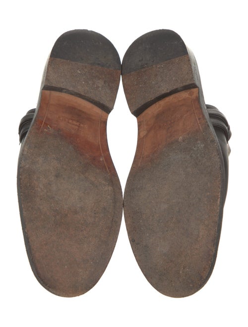 Givenchy Leather Chain-Link Accents Mules