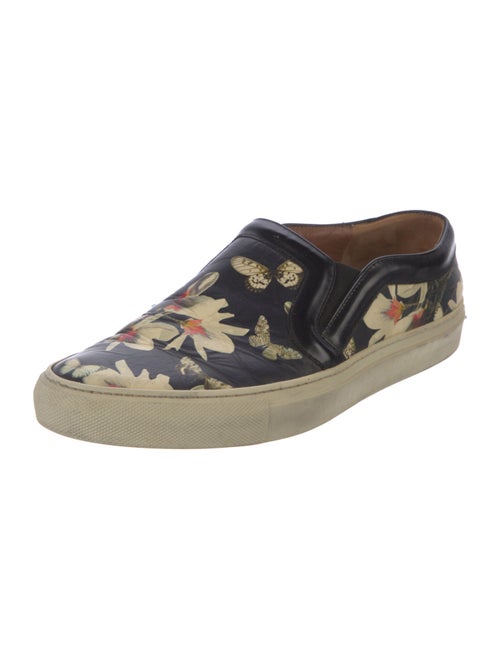 Givenchy Leather Floral Print Sneakers