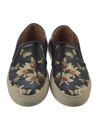 Givenchy Leather Floral Print Sneakers