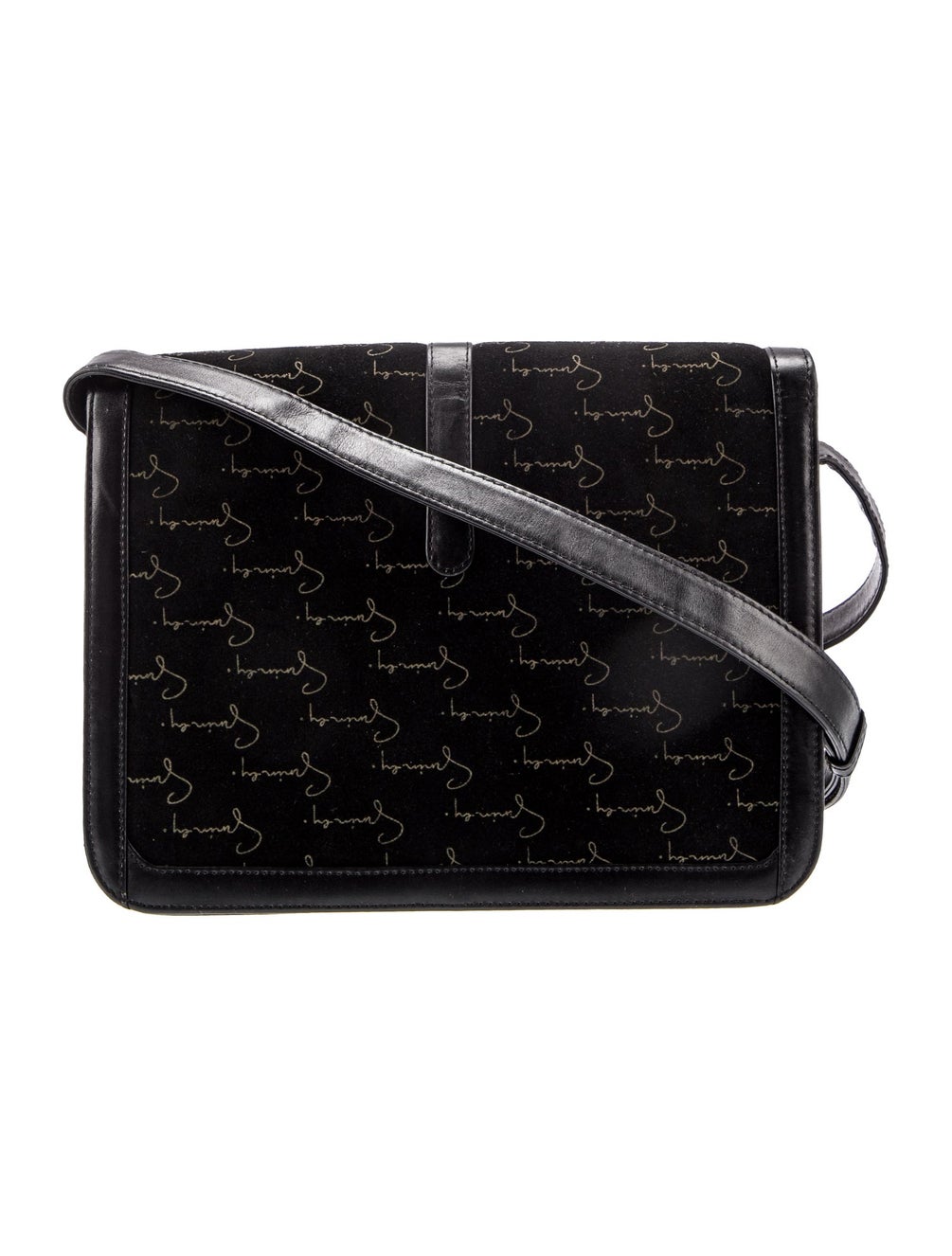 Givenchy Suede Messenger Bag Black Crossbody Bags, Handbags