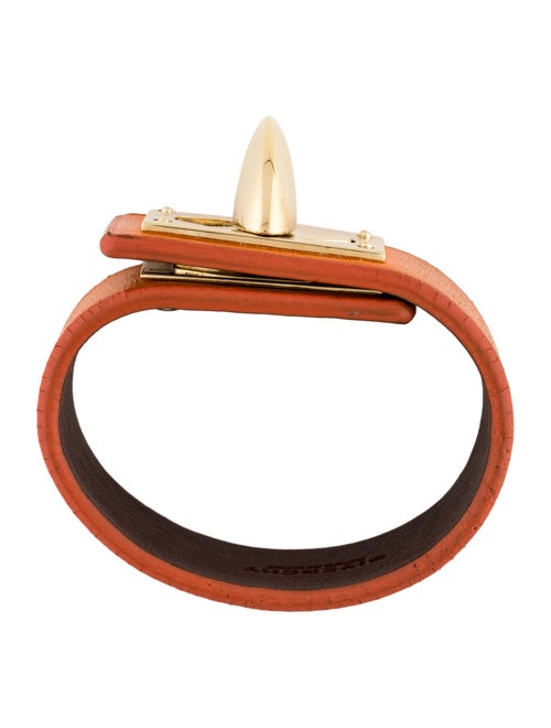 Givenchy Leather Shark Tooth Lock Bracelet