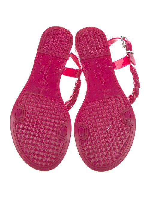 Givenchy Rubber Chain-Link Accents Slingback Sandals