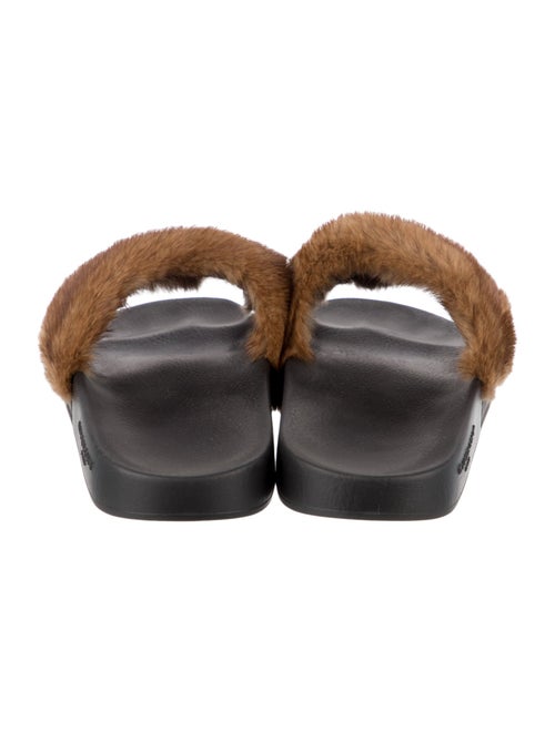 Givenchy Leather Animal Print Slides