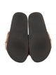 Givenchy Leather Animal Print Slides