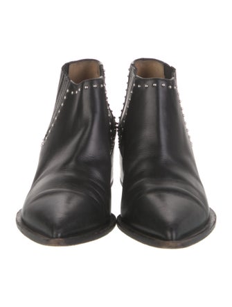 Givenchy Leather Studded Accents Chelsea Boots