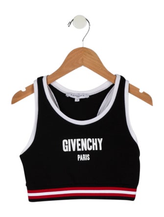 Givenchy Graphic Print Scoop Neck Crop Top