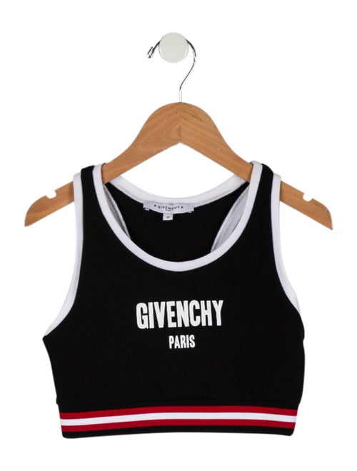 Givenchy Graphic Print Scoop Neck Crop Top