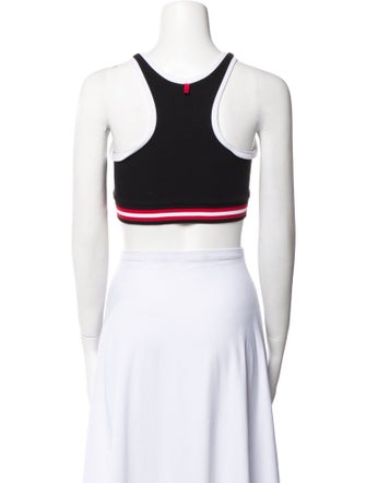 Givenchy Graphic Print Scoop Neck Crop Top