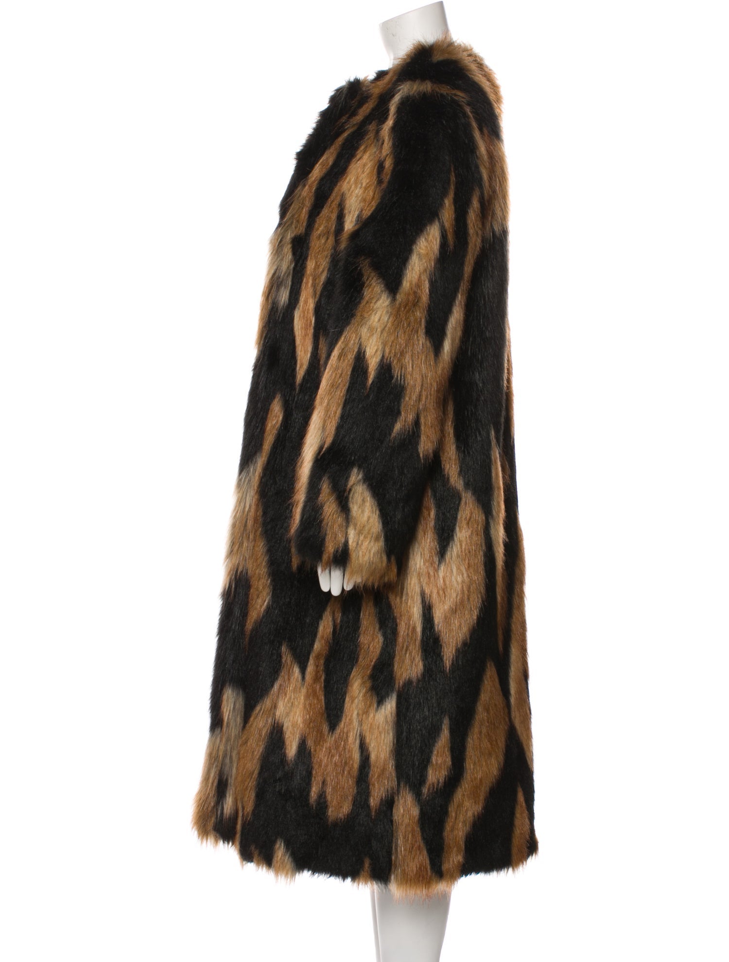 Givenchy Animal Print Faux Fur Coat