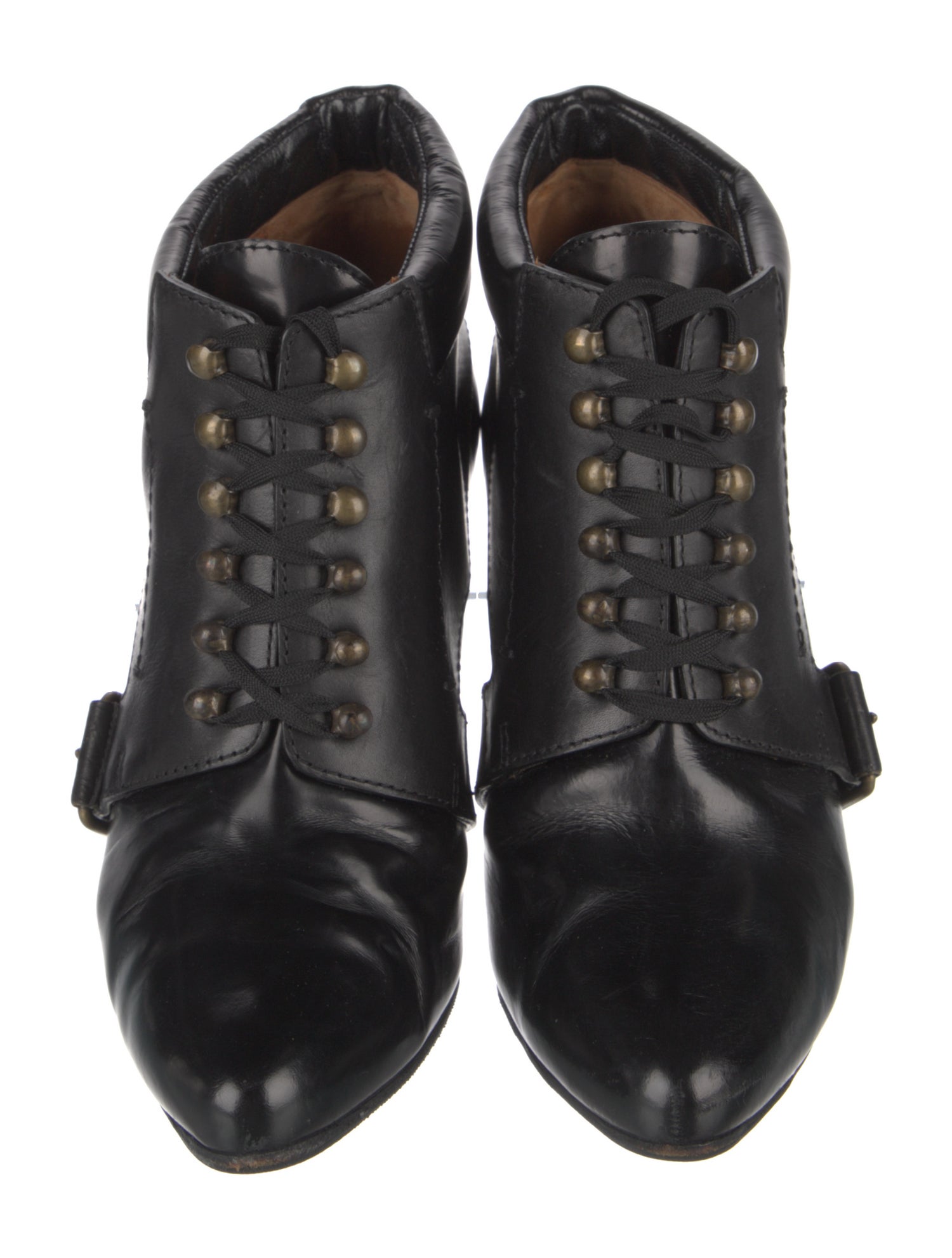 Givenchy Leather Lace-Up Boots