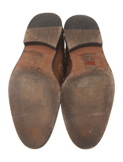 Givenchy Suede Studded Accents Lace-Up Boots