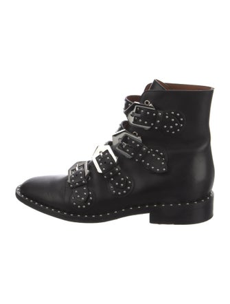 Givenchy Leather Printed Combat Boots