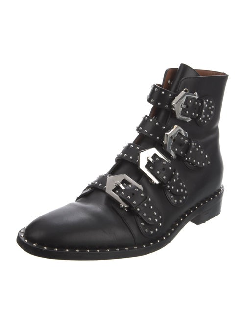 Givenchy Leather Printed Combat Boots