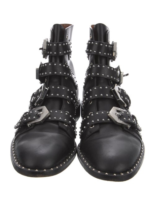 Givenchy Leather Printed Combat Boots