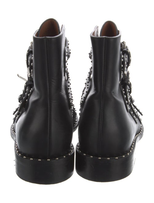 Givenchy Leather Printed Combat Boots
