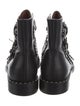 Givenchy Leather Printed Combat Boots