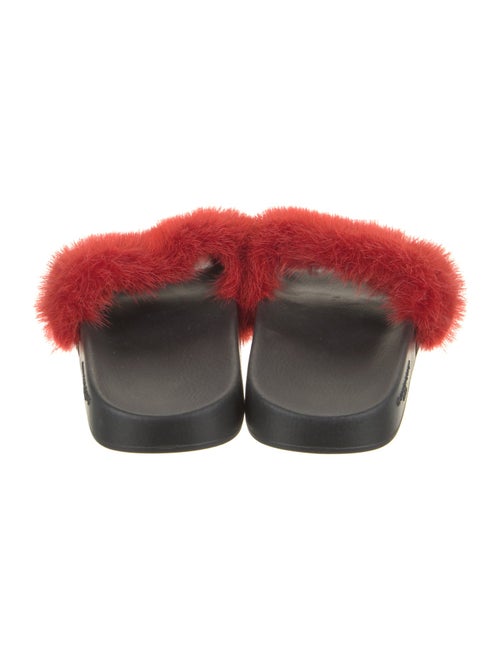 Givenchy Mink Fur Trim Slides