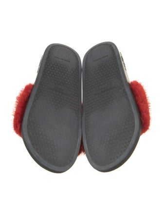 Givenchy Mink Fur Trim Slides