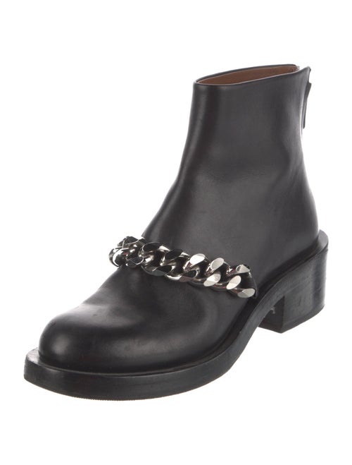Givenchy Leather Chain-Link Accents Boots