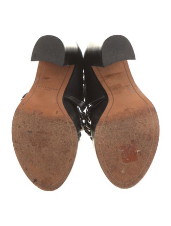 Givenchy Leather Chain-Link Accents Boots