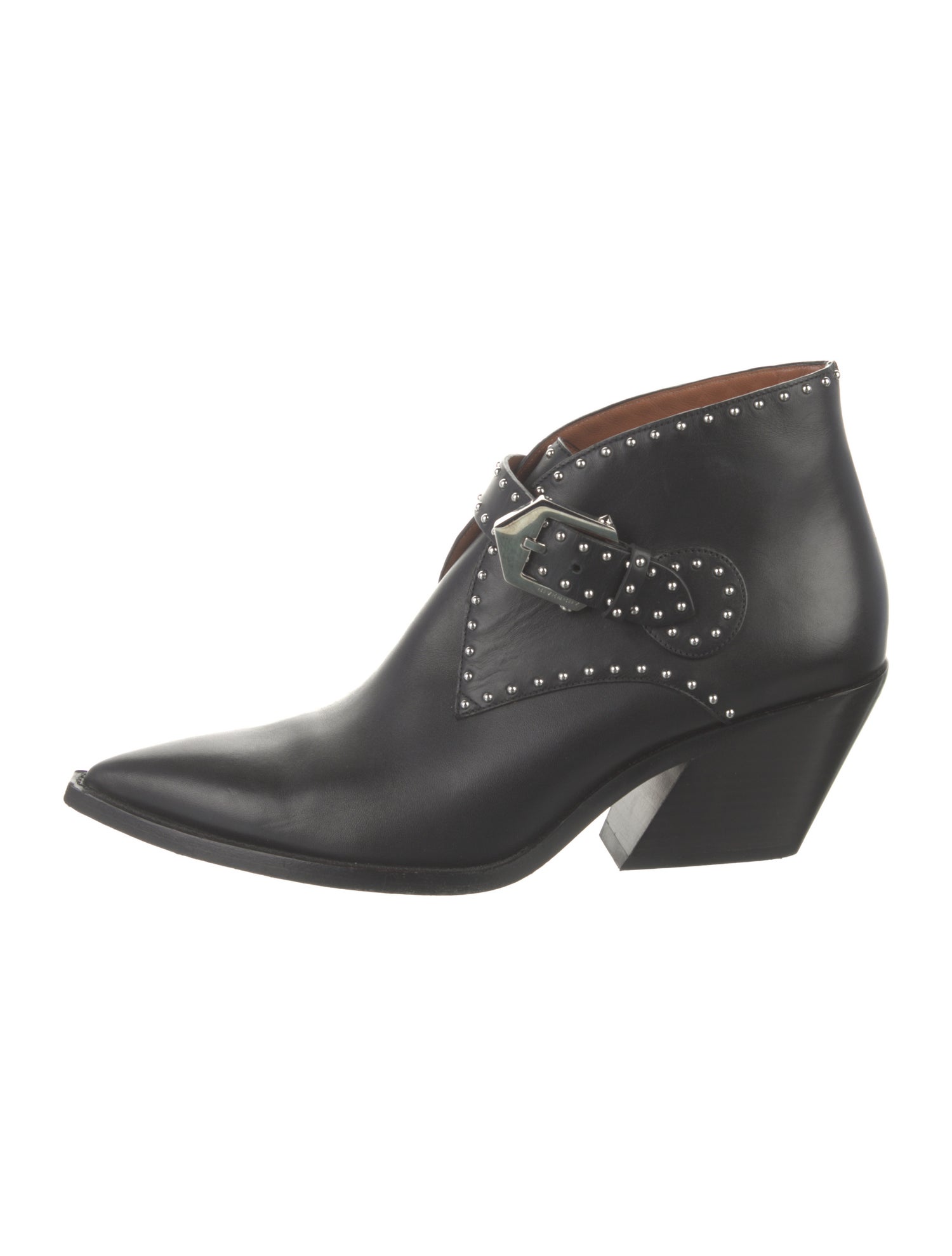 Givenchy Leather Studded Accents Boots
