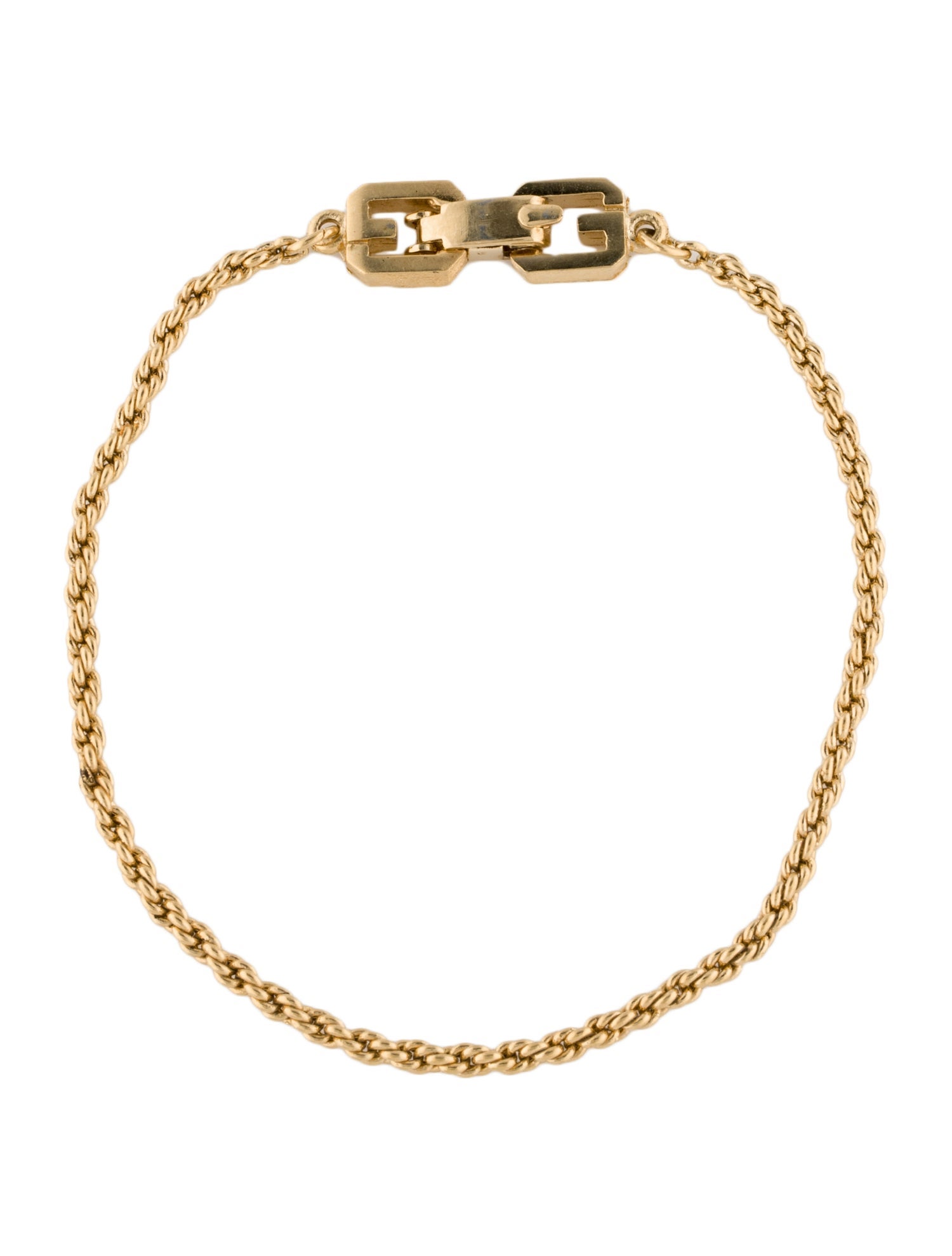 Givenchy Vintage Double G Link Bracelet