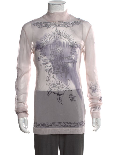 Givenchy Graphic Print Turtleneck T-Shirt