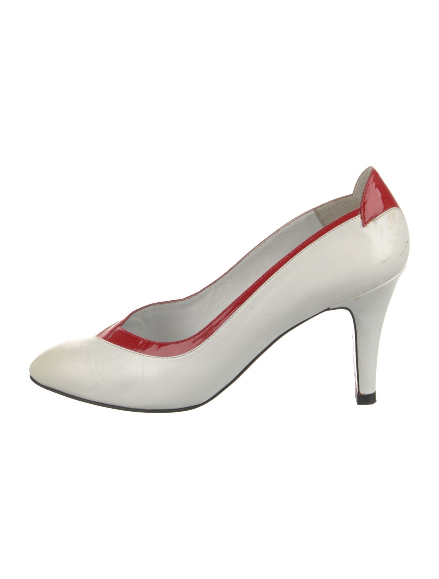 Givenchy Patent Leather Colorblock Pattern Pumps