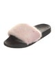 Givenchy Mink Fur Trim Slides