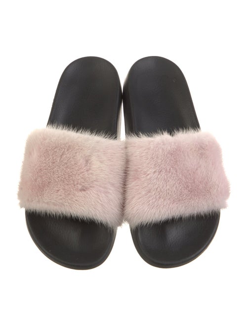 Givenchy Mink Fur Trim Slides