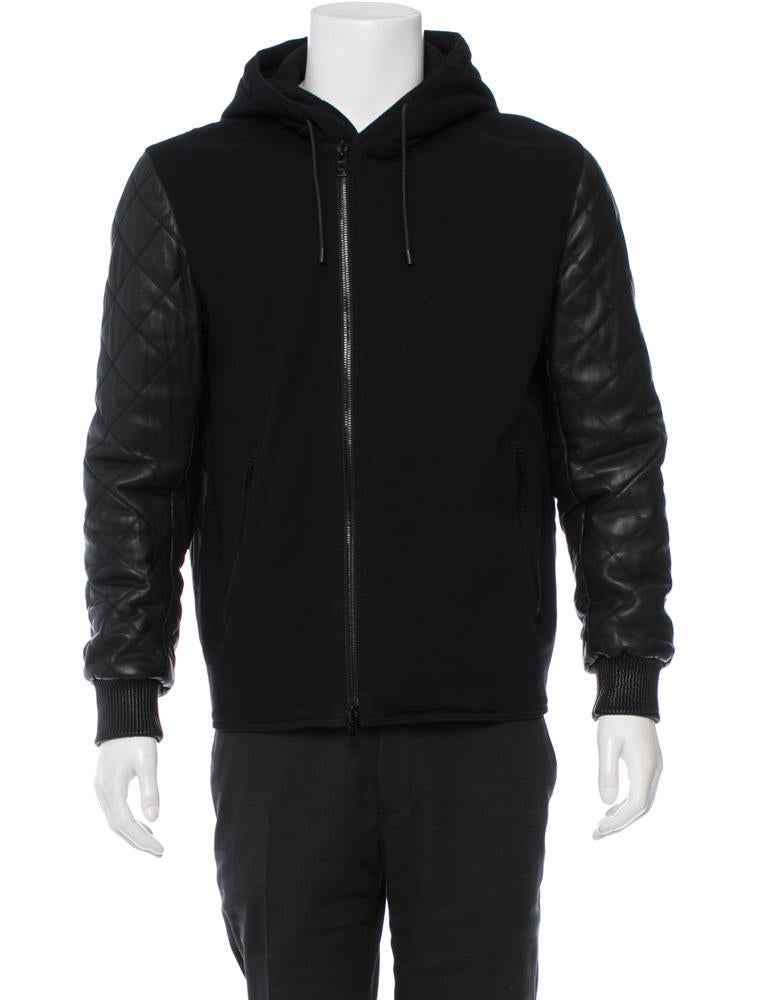 Givenchy Contrast Quilted Leather Er Jacket Clothing Contrast Quilted Leather Er Jacket