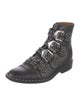 Givenchy Leather Studded Accents Combat Boots