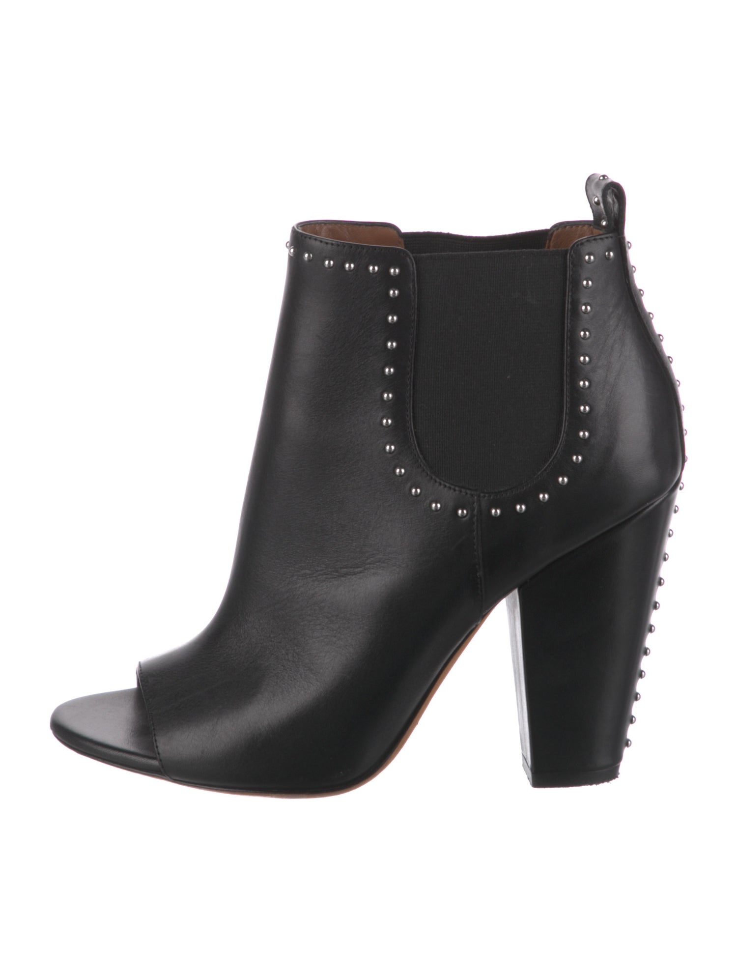 Givenchy Leather Studded Accents Chelsea Boots