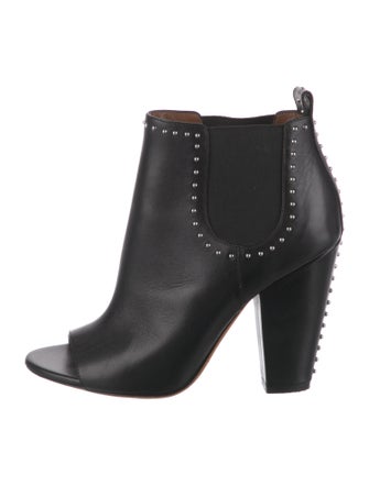Givenchy Leather Studded Accents Chelsea Boots