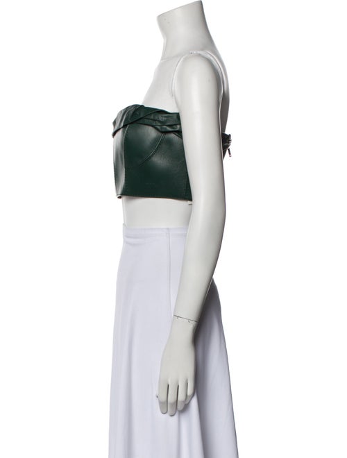 Givenchy Lambskin Strapless Crop Top