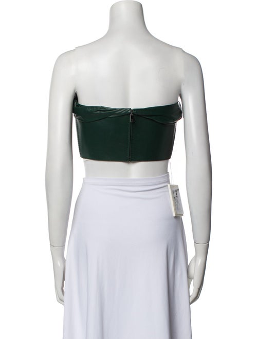Givenchy Lambskin Strapless Crop Top