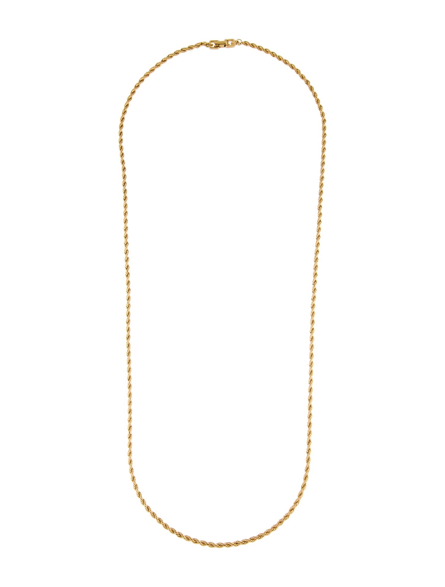 Givenchy Vintage Rope Chain Necklace