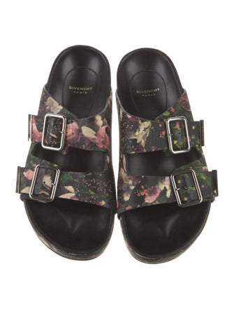 Givenchy Leather Printed Slides