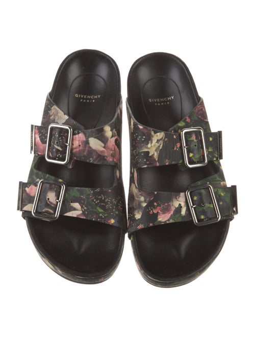 Givenchy Leather Printed Slides