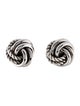 Givenchy Swirling Knot Clip-On Earrings