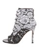 Givenchy Lace Lace Pattern Lace-Up Boots