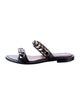 Givenchy Leather Chain-Link Accents Slides